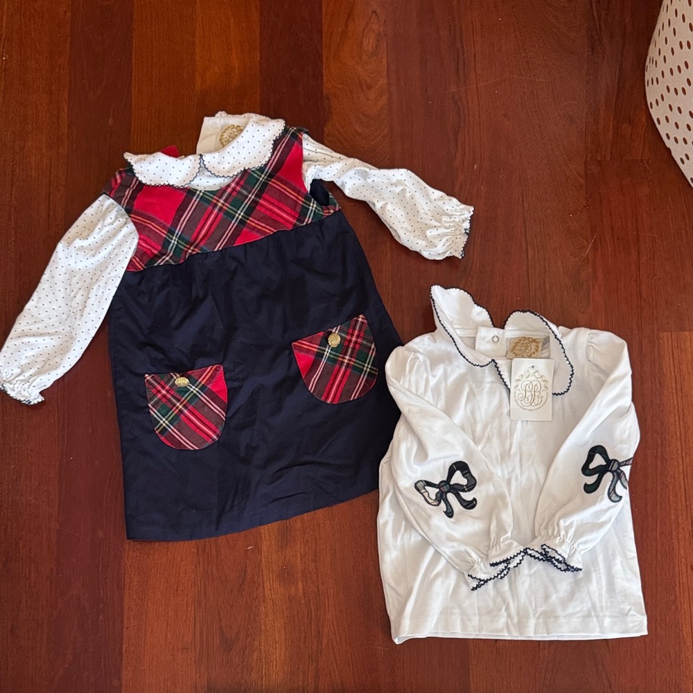 Tbbc plaid jumper & 2 collar shirts